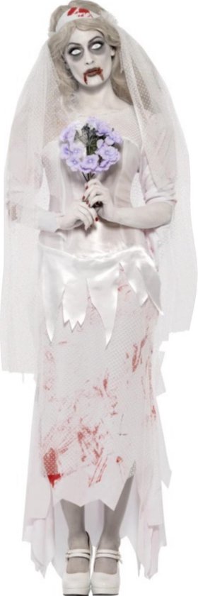 "Getrouwde Zombie Halloween kostuum voor dames - Verkleedkleding - Large"