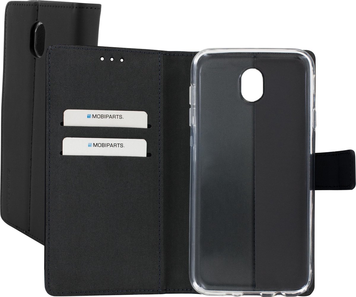 Mobiparts Premium Wallet TPU Case Samsung Galaxy J7 (2017) - Zwart