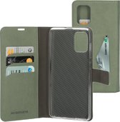 Mobiparts Classic Wallet Case Samsung Galaxy A71 (2020) Stone Groen hoesje