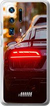 Huawei P40 Pro+ Hoesje Transparant TPU Case - Audi R8 Back #ffffff