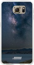 Samsung Galaxy S6 Hoesje Transparant TPU Case - Landscape Milky Way #ffffff