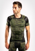 Venum TROOPER Rash Guards S/S Forest Camo Zwart Kies uw maat: XL