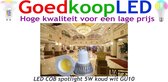 LED COB spotlight 5W koud wit GU10