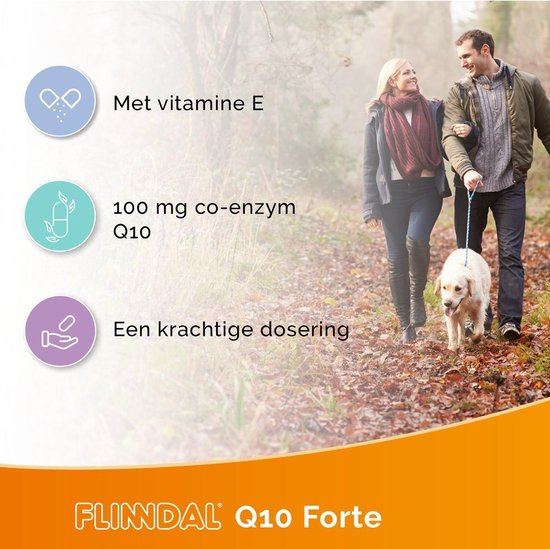 Flinndal Q10 Forte 30 capsules Hoog gedoseerd, met vitamine B2 voor
