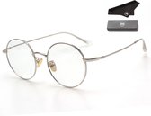LC Eyewear Computerbril - Blauw Licht Bril - Blue Light Glasses - Beeldschermbril - Metaal - Unisex - Zilver