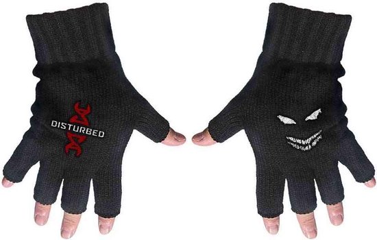 Disturbed - Reddna Vingerloze handschoenen - Zwart