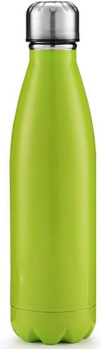 Drinkfles - Thermosfles - Rubber coating - Dubbelwandig - RVS - Groen - 0.5 liter - Able & Borret