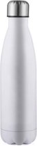 Drinkfles - Thermosfles - Rubber coating - Dubbelwandig - RVS - Wit - 0.5 liter - Able & Borret