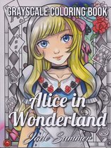 Alice in Wonderland Grayscale Coloring Book - Jade Summer