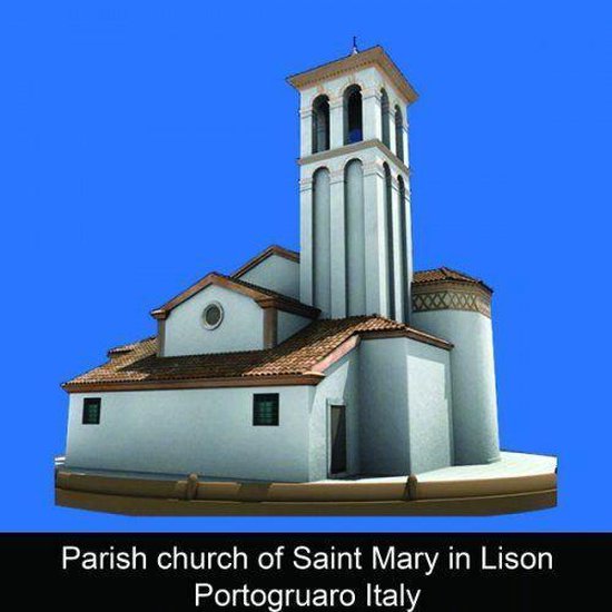 Parish church of Saint Mary in Lison Portogruaro Italy - cover