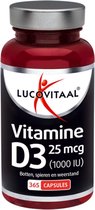 Lucovitaal Vitamine D3 25 microgram Voedingssupplement - 365 capsules