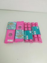 ijsblokjesvormen - roze - 4 stuks - per stuk 24 ijsblokjes
