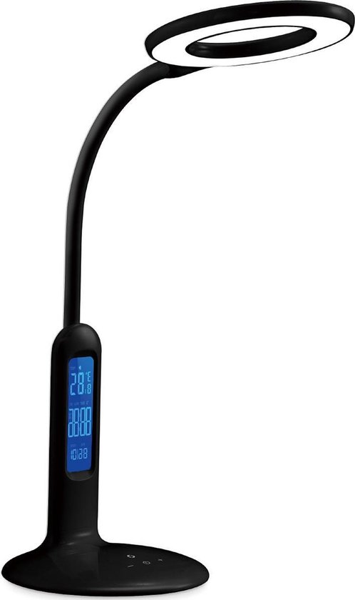 LED Bureaulamp met Kalender - Aigi Aviny - 7W - Aanpasbare Kleur - Dimbaar - Mat Zwart LED Bureaulamp met Kalender - Aigi Aviny - 7W - Aanpasbare Kleur - Dimbaar - Mat Zwart