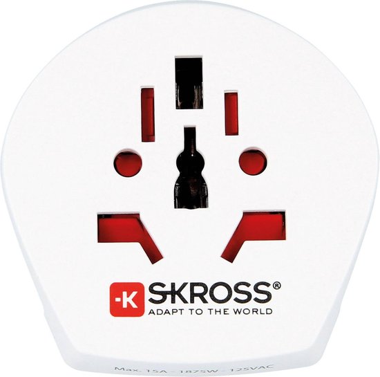 Foto: Skross travel adapter world to usa earthed