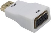 Dolphix HDMI naar VGA adapter - compact / wit