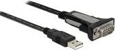 DeLOCK USB-A (m) naar 9-pins SUB-D met schroeven (m) seriële RS232 adapter / FTDI chip - 3 meter