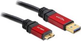 Delock - USB 3.0 Micro Kabel - Zwart - 2 meter