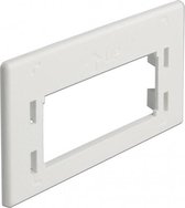 DeLOCK Adapter plaat voor meubel opbouw uitvoerdoos / wit