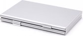 Opbergbox voor 6 SD en 12 Micro SD geheugenkaarten / aluminium