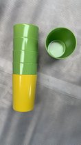 Drinkbekers groen - 6 stuks