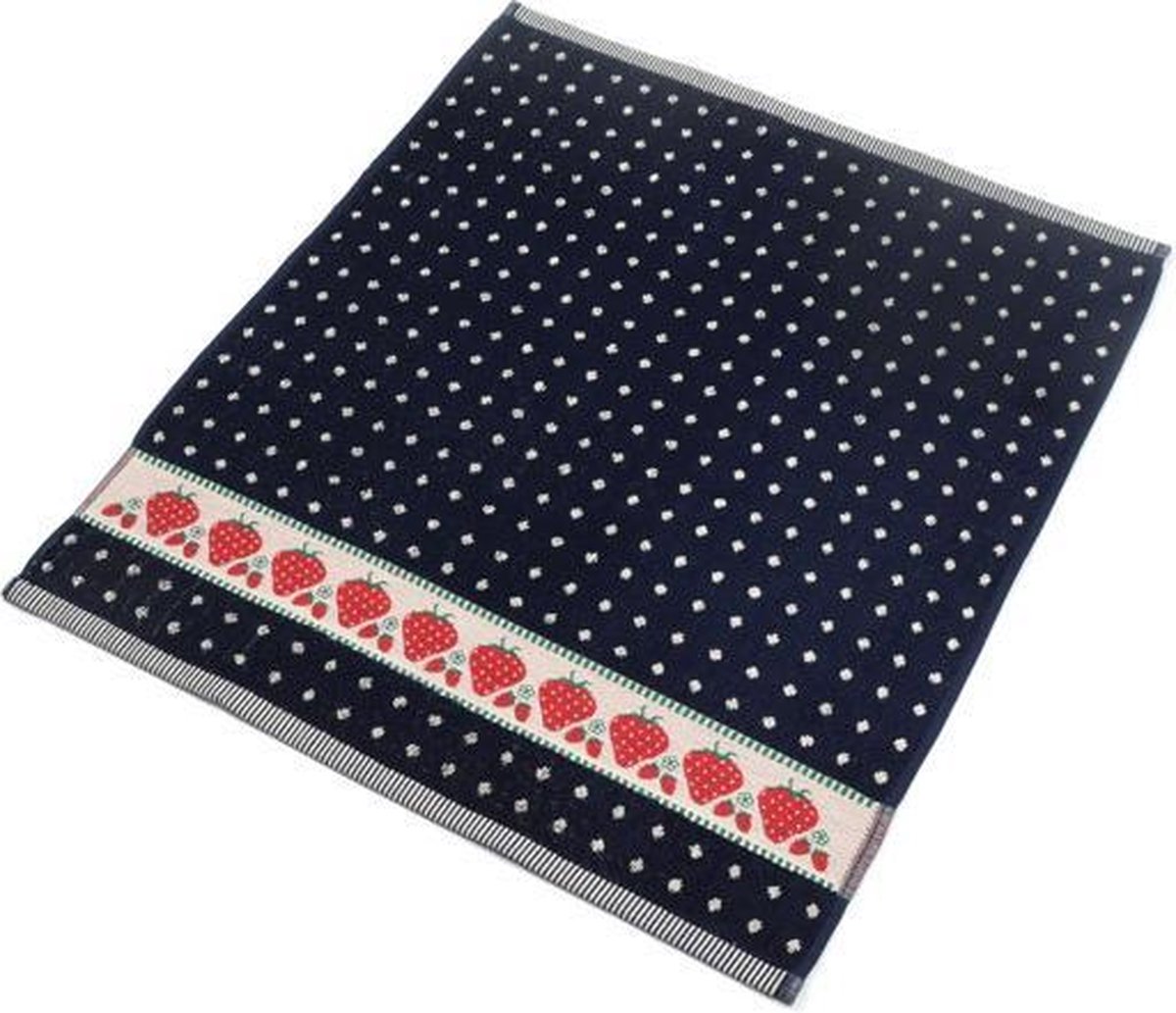 Bunzlau Castle Strawberry Keukendoek (6 Stuks) - 53x60 cm - Dark Blue