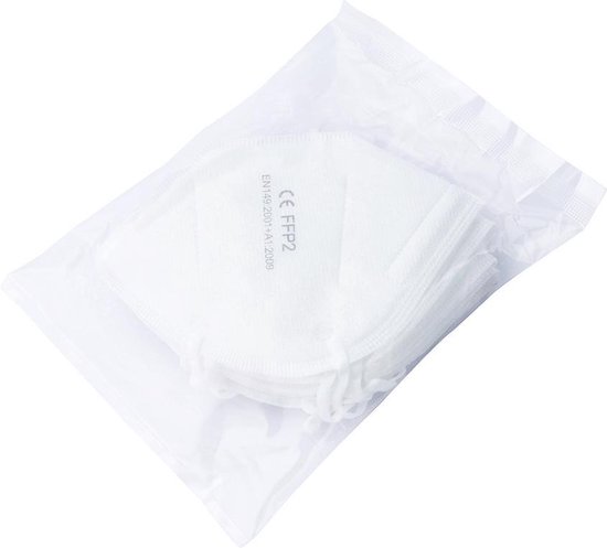Masques FFP2 ADESTE - Lot De 50, Certifiés CE, 5 Couches, Hypoallergéniques, Emballage Individuel