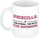 Priscilla The woman, The myth the supergirl cadeau koffie mok / thee beker 300 ml