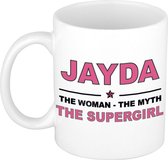 Jayda The woman, The myth the supergirl cadeau koffie mok / thee beker 300 ml