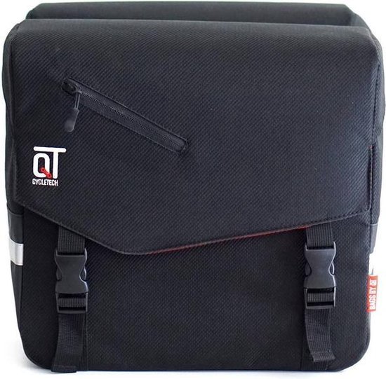 Cycle Tech Dubbele Fietstas Vega 28 Liter Zwart