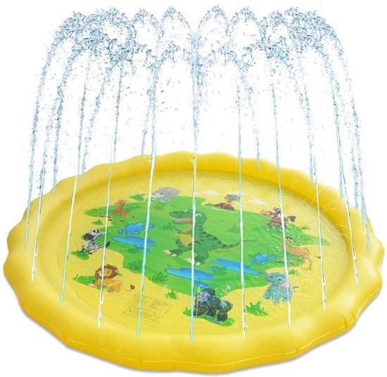 bol.com | Waterspeelgoed met fontein - Splashmat -Speelmat met fontein -  Waterspeelgoed -...
