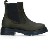 Sacha - Dames - Groene suède chelsea boots - Maat 36