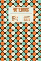 Notebook 100 Sheets College Ruled: 100 Page College Ruled Notebook For Note taking Or Doodling In Class