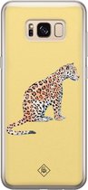Samsung S8 hoesje siliconen - Leo wild | Samsung Galaxy S8 case | geel | TPU backcover transparant