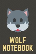 Wolf Notebook: College Ruled Writer's Notebook for School, the Office, or Home! (6 x 9 inches, 110 pages)