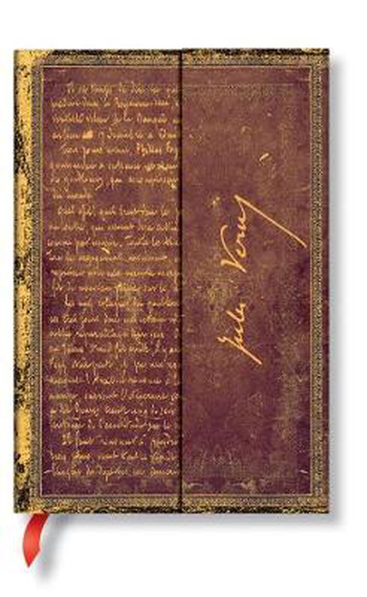 Paperblanks Embellished Manuscript Verne, Around the World Mini - Gelinieerd