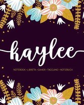 Kaylee: Notebook - Libreta - Cahier - Taccuino - Notizbuch: 110 pages paginas seiten pagine: Modern Florals First Name Noteboo