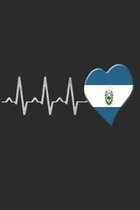 El Salvador Notebook: El Salvador Notebook - college book - diary - journal - booklet - memo - composition book - 120 sheets - Dot Grid pape