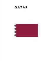 Qatar: Country Flag A5 Notebook to write in with 120 pages