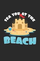 Sea you at the beach: 6x9 Sand Art - grid - squared paper - notebook - notes