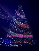 Password book & Social Online Phone Name For Friend,8.5''x 11'' Password Organize With Merry Christmas Cover: Password Book Phone Name For Social Online