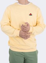 Eubi Sweater Watermelon - Lichtgele Premium Trui - Supersoft - Herenmaat S - Unisex