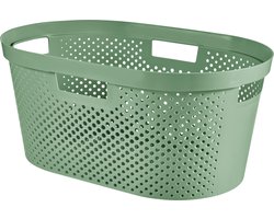 Curver - Infinity Recycled Dots - Wasmand - 40L - Groen