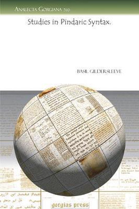 Studies in Pindaric Syntax. - cover