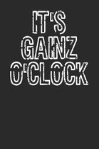 It's Gainz O'Clock Funny Workout Notebook