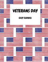 Veterans Day: 100 Easy Sudoku Puzzles In Large Print Veterans Day