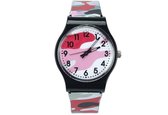 Akyol - Army Kinderhorloge Rood-Horloge - Camouflage/Leger - Kunststof/Plastic -