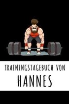 Trainingstagebuch von Hannes: Personalisierter Tagesplaner für dein Fitness- und Krafttraining im Fitnessstudio oder Zuhause