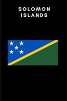 Solomon Islands: Country Flag A5 Notebook to write in with 120 pages