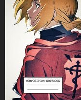 Notebook: Fullmetal Alchemist Japan Soft Glossy Cover Graph Paper Pages Book 7.5 x 9.25 Inches 110 Pages