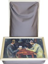 Ordinateur portable CW, table pour les genoux, coussin pour les genoux, coussin pour ordinateur portable, plateau avec coussin Cézanne's Card Players